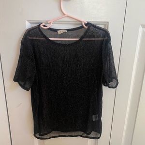 Sheer Black Top